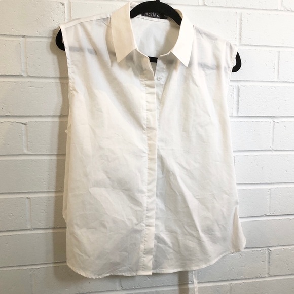 🌞 Button Up Open Back Top - Picture 3 of 8